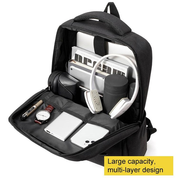 Parallel Deals Multifunctional Laptop Backpack In Oxford Cloth Cxs 605_Black Laptop Cases & Bags