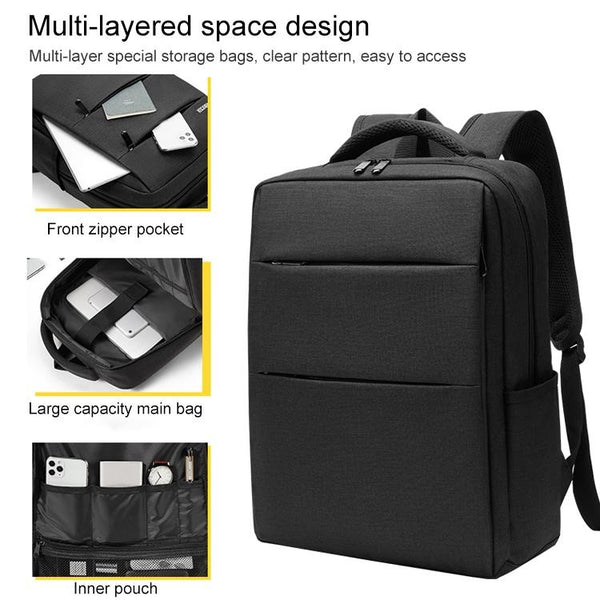 Parallel Deals Multifunctional Laptop Backpack In Oxford Cloth Cxs 605_Black Laptop Cases & Bags