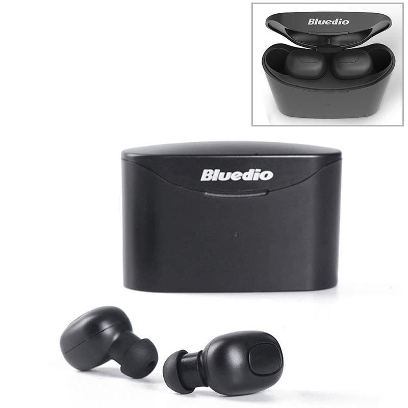 Bluetooth 5.0 Wireless With Charging Case Black Earbuds