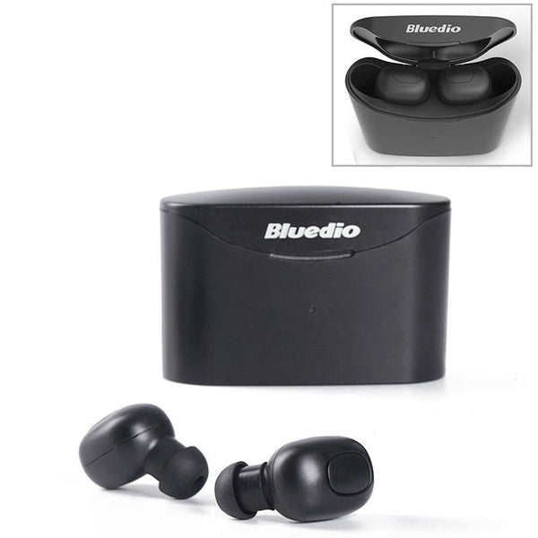 Bluetooth 5.0 Wireless With Charging Case Black Earbuds
