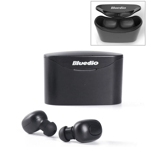 Bluetooth 5.0 Wireless With Charging Case Black Earbuds