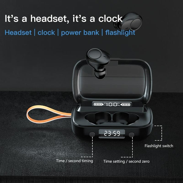 Touch Bluetooth Earphones With Dual Noise Cancellation And Charging Box Earbuds