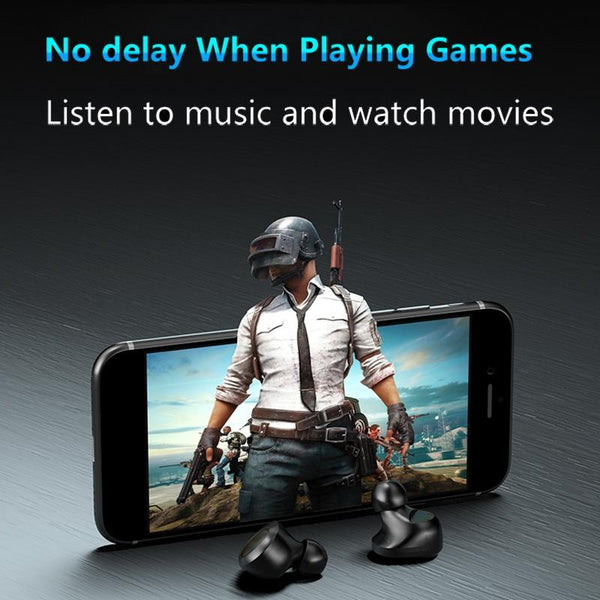 Touch Bluetooth Earphones With Dual Noise Cancellation And Charging Box Earbuds