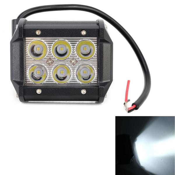 18W Cree 6 Led White Light Condenser Engineering Lamp / Waterproof Ip67 Suvs Dc 10 30V Black Led Car Lights