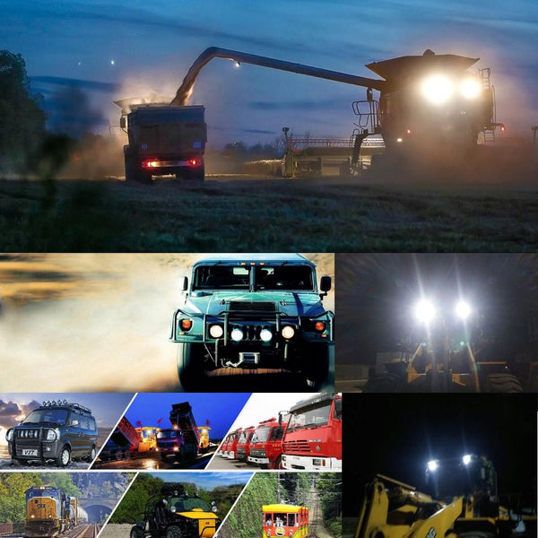 18W Cree 6 Led White Light Condenser Engineering Lamp / Waterproof Ip67 Suvs Dc 10 30V Black Led Car Lights