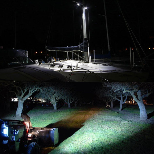 18W Cree 6 Led White Light Condenser Engineering Lamp / Waterproof Ip67 Suvs Dc 10 30V Black Led Car Lights