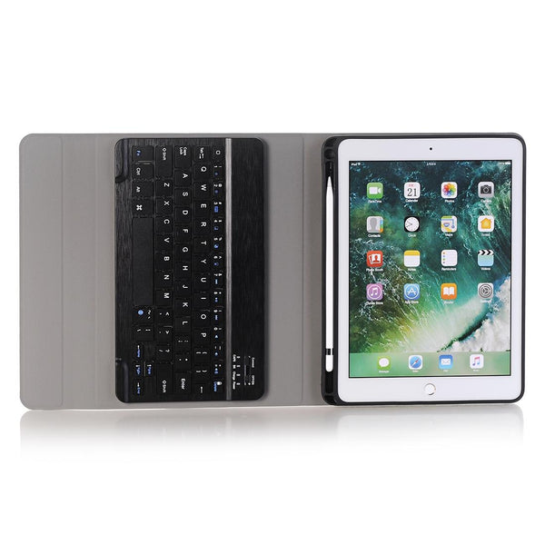 Parallel Deals Ultra Thin Detachable Bluetooth Keyboard Tablet Case For Ipad 10.2 2019 With Stand & Pen Slot Black Laptop Cases & Bags