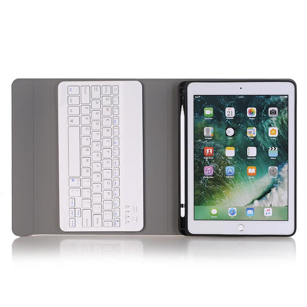 Parallel Deals Ultra Thin Detachable Bluetooth Keyboard Tablet Case For Ipad 10.2 2019 With Stand & Pen Slot Black Laptop Cases & Bags
