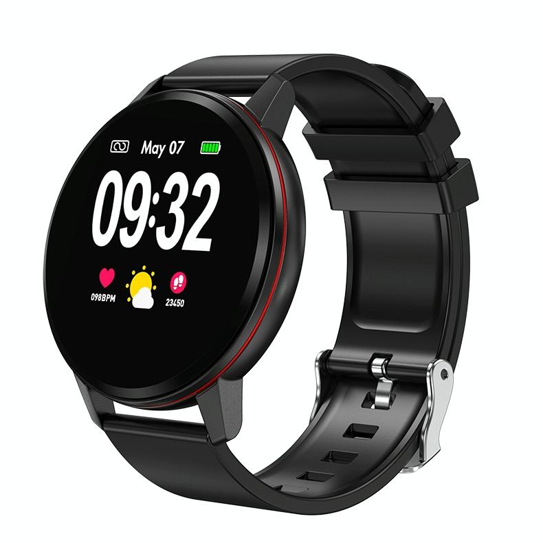 Waterproof Smart Bracelet With Colour Screen Call Heart Bp Sleep Oxygen Monitoring Black Activity Trackers