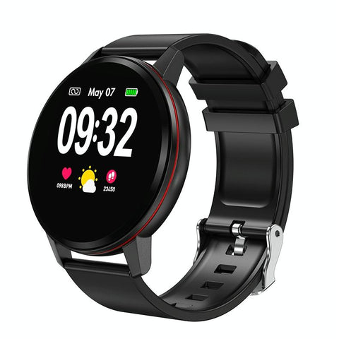 Waterproof Smart Bracelet With Colour Screen Call Heart Bp Sleep Oxygen Monitoring Black Activity Trackers