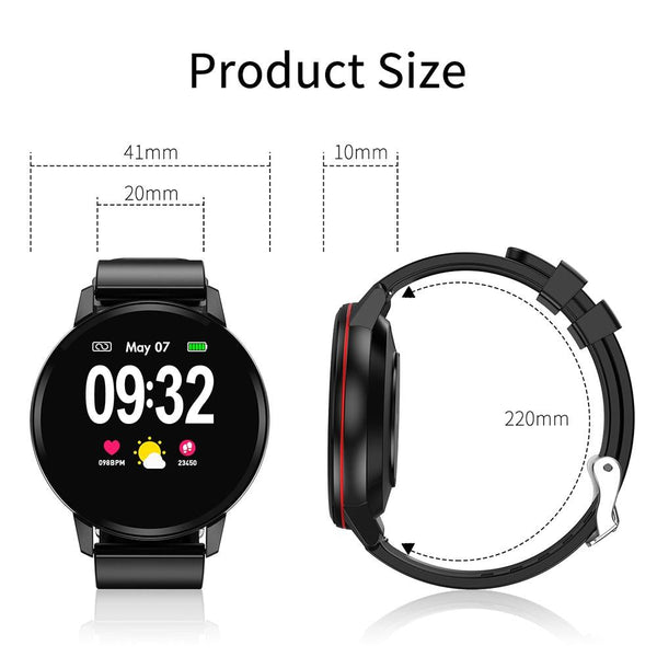 Waterproof Smart Bracelet With Colour Screen Call Heart Bp Sleep Oxygen Monitoring Black Activity Trackers