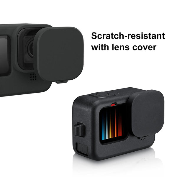 Silicone Protective Case With Wrist Strap And Lens Cover For Gopro Hero12 Camera Cases Bags & Covers