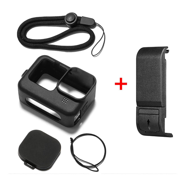 Silicone Protective Case With Wrist Strap And Lens Cover For Gopro Hero12 Camera Cases Bags & Covers