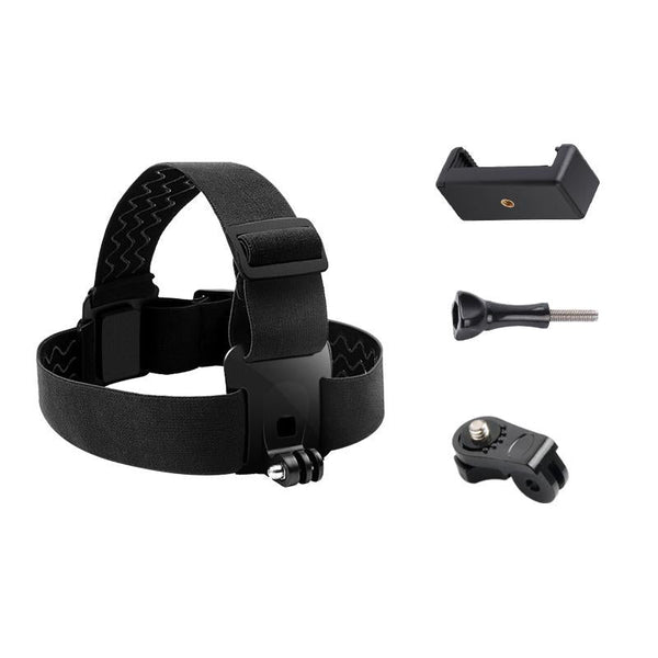 Head Strap With Phone Clamp For Gopro And Action Cameras Straps & Hand Grips