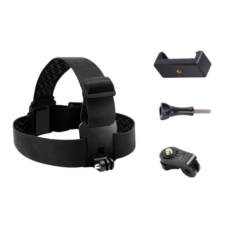 Head Strap With Phone Clamp For Gopro And Action Cameras Straps & Hand Grips
