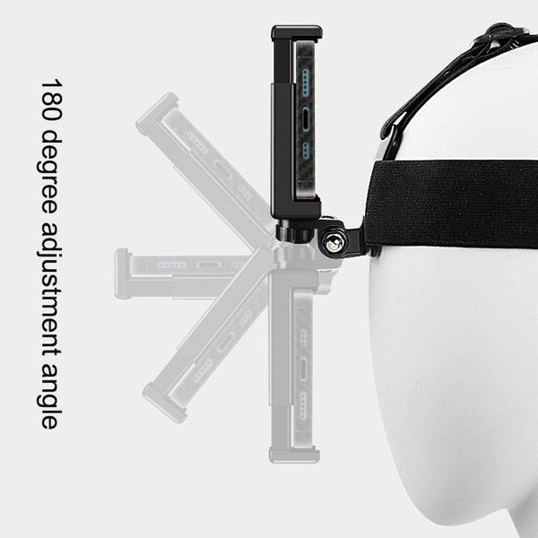 Head Strap With Phone Clamp For Gopro And Action Cameras Straps & Hand Grips