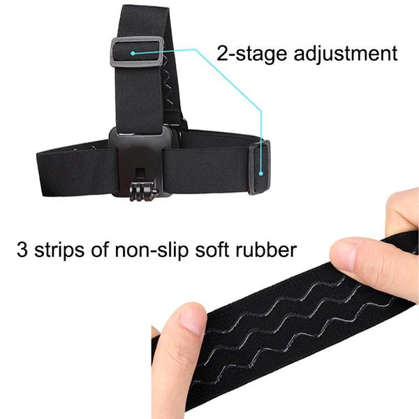 Head Strap With Phone Clamp For Gopro And Action Cameras Straps & Hand Grips