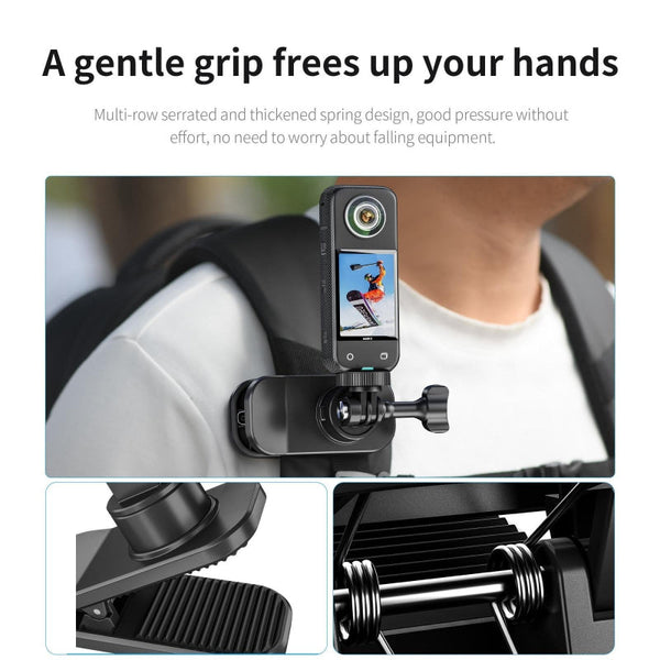 360 Degree Rotating Mag Netic Backpack Clip Mount Other Camera & Photo Accs