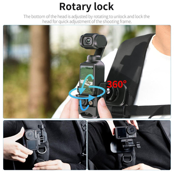 360 Degree Rotating Mag Netic Backpack Clip Mount Other Camera & Photo Accs
