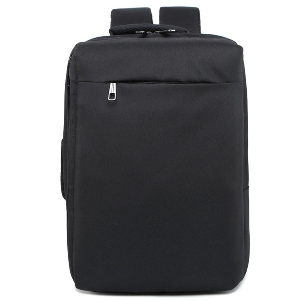 Large Capacity Breathable Casual Notebook Tablet Backpack Black Laptop Cases & Bags