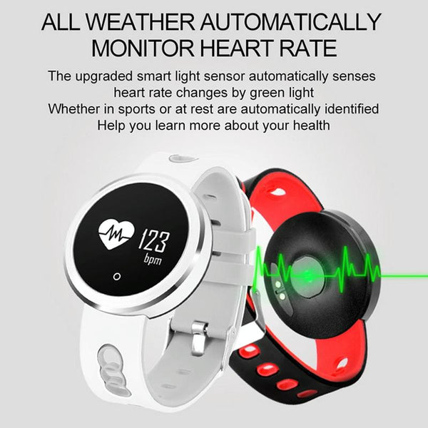 0.95" Hd Oled Bluetooth Smart Bracelet Waterproof Heart Rate Sleep Pedometer_Black Activity Trackers