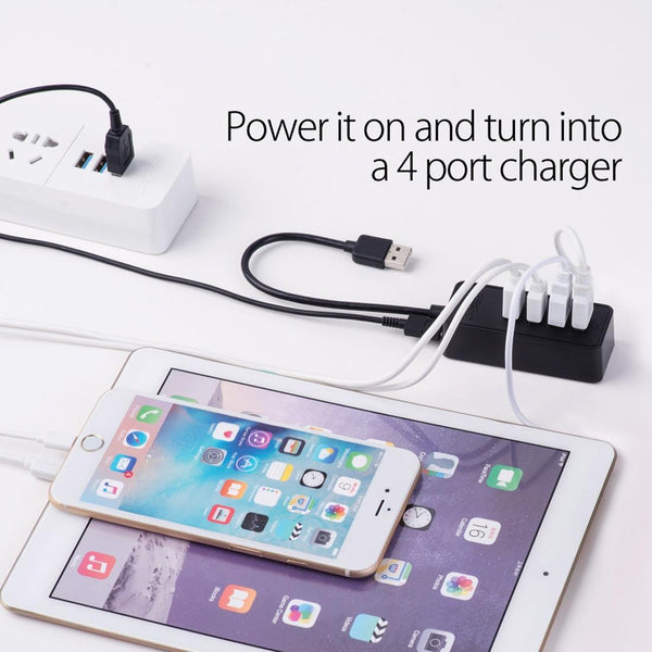 4 Port Usb 3.0 Desktop Hub With Micro Cable Usb Cables Hubs & Adapters