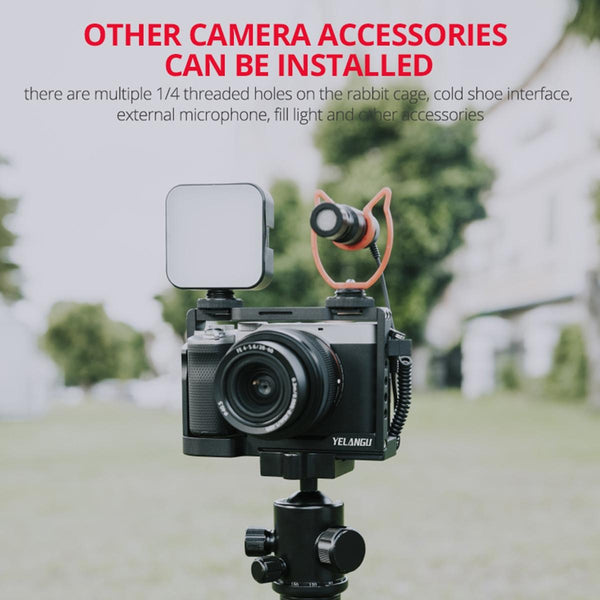 Sony Alpha 7C Video Camera Cage Stabilizer Black For Audio And Use Stabilizers