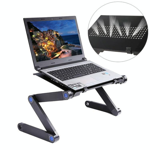 Foldable Laptop Stand Aluminium Alloy 360 Degree Rotation Stands Holders & Car Mounts