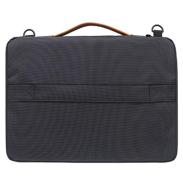 Waterproof Nylon Laptop Handbag With Trolley Strap Fits 13 14 Inch Laptops Black Laptop Cases & Bags