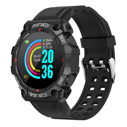 1.3 Inch Colour Round Screen Sport Smart Watch Support Heart Rate Multi Sports Mode Black Smart Watches