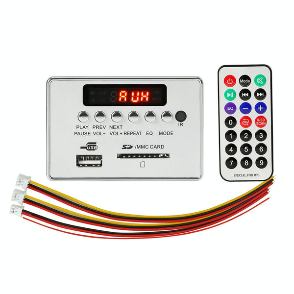 Car Mp3 Player Board With Bluetooth Fm Radio Sd / Usb Aux Remote Black Ipods & Mp3 Players