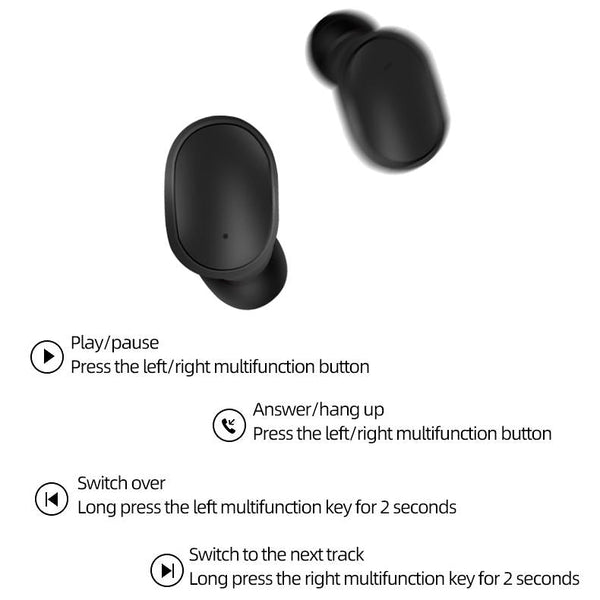 Waterproof Wireless Bluetooth Earphones With Charging Box A6s Earbuds