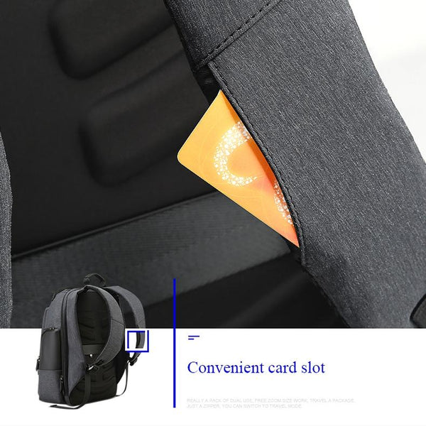 Large Capacity Waterproof Business Shoulder Bag With Usb Port 37X21x47.5Cm In Black Bags