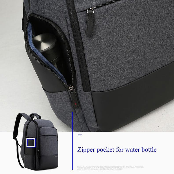 Large Capacity Waterproof Business Shoulder Bag With Usb Port 37X21x47.5Cm In Black Bags