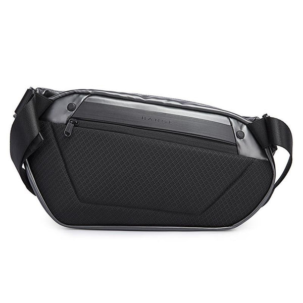 Waterproof Men Crossbody Chest Bag Epithelium Coating 35X19x8.5Cm Black Bags