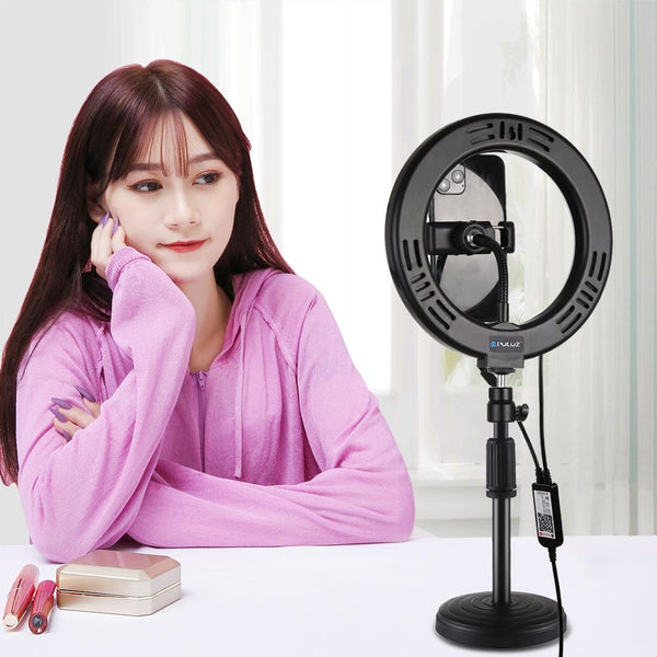 7.9 Inch Rgbw Led Ring Light With Dual Colour Temperature And Phone Clamp For Audio Video Other Lighting & Studio