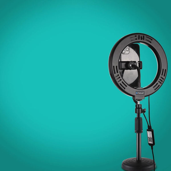 7.9 Inch Rgbw Led Ring Light With Dual Colour Temperature And Phone Clamp For Audio Video Other Lighting & Studio