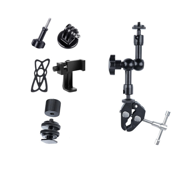 7 Articulating Magic Arm With Phone Clamp And Large Claws For Audio Video Use Camera Cases Bags & Covers