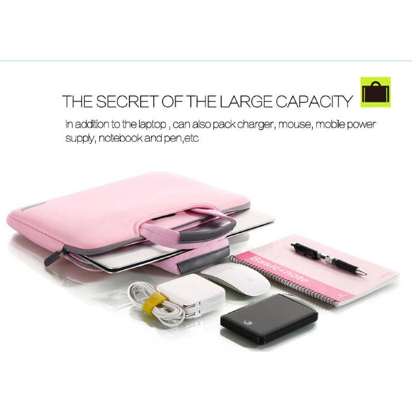 Air Permeable Handheld Laptop Sleeve 15.6 Inch 41.5X30.0X3.5Cm Black Laptop Cases & Bags