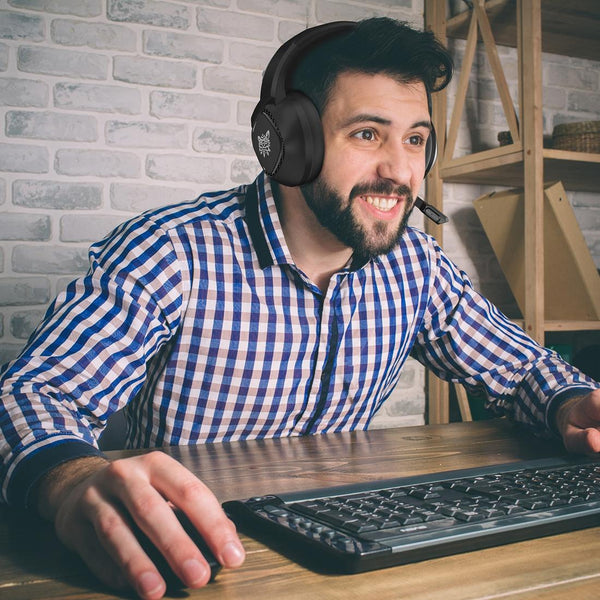 Gaming Headset With Mic Black Headsets