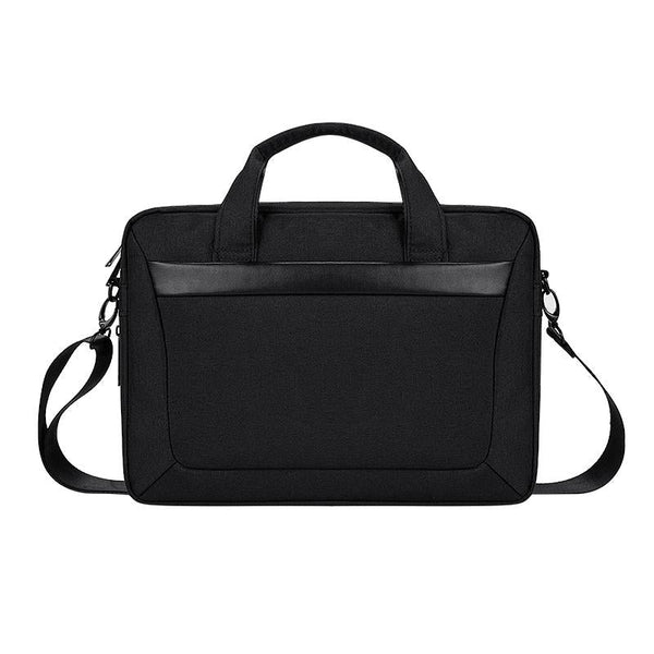 Expandable Laptop Bag Waterproof Oxford Cloth Detachable Shoulder Strap Black Laptop Cases & Bags