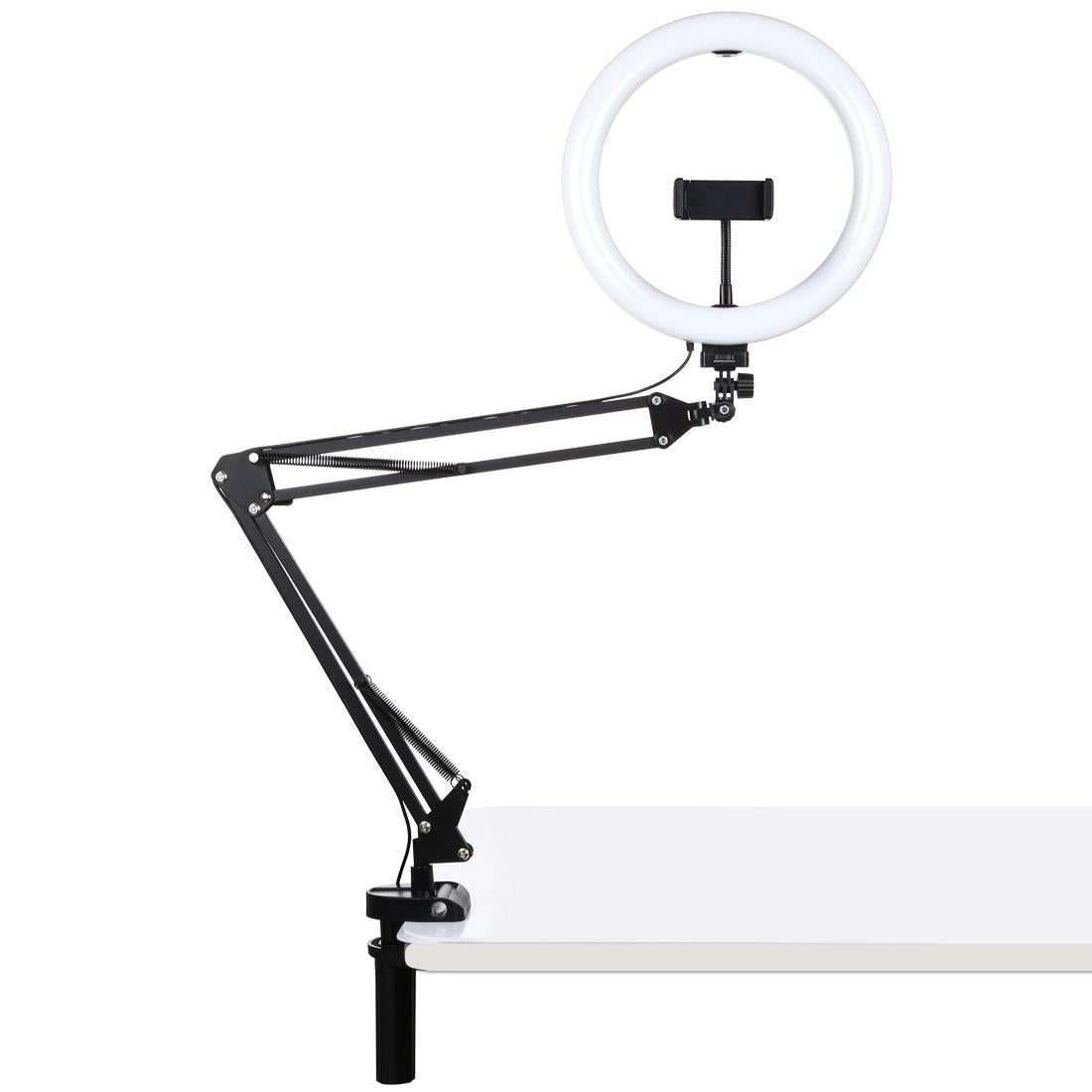 10.2 Inch Ring Light With Usb Three Modes Dual Colour Phone Clamp For Video Use Selfie Lights