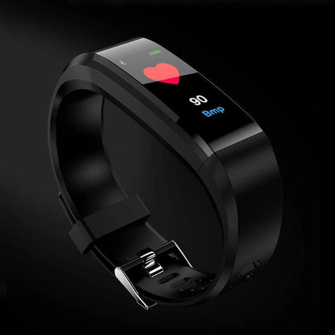 Smart Oled Bracelet With Call Reminder And Health Monitoring Black Activity Trackers
