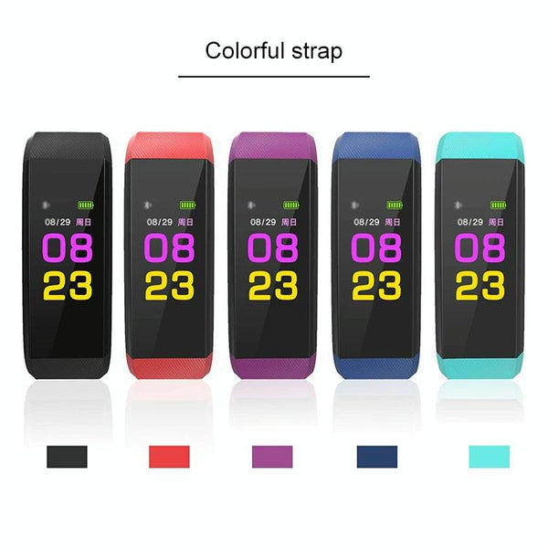 Smart Oled Bracelet With Call Reminder And Health Monitoring Black Activity Trackers