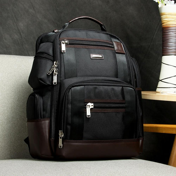 Large Capacity Multi Layer Laptop Backpack With Breathable Design 15.6 Inch Black 35X20x43cm Women Backpacks