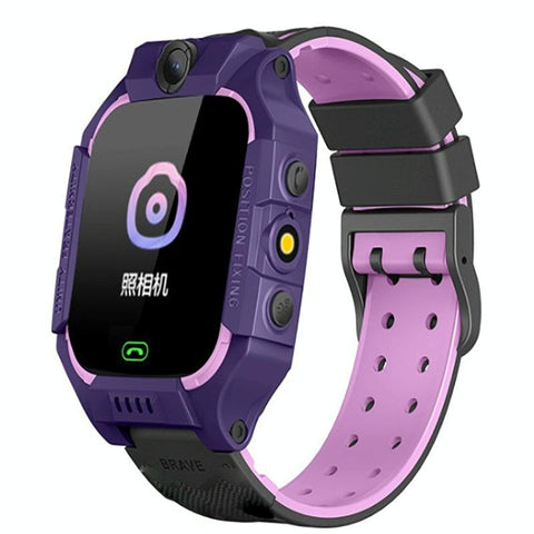 Children Phone Smart Positioning Full Touch Screen Student Watch Purple Smart Watches
