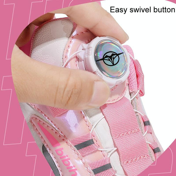 29 Size Children's Two Wheeled Roller Skating Shoes Xf18 Pink Roller Skates