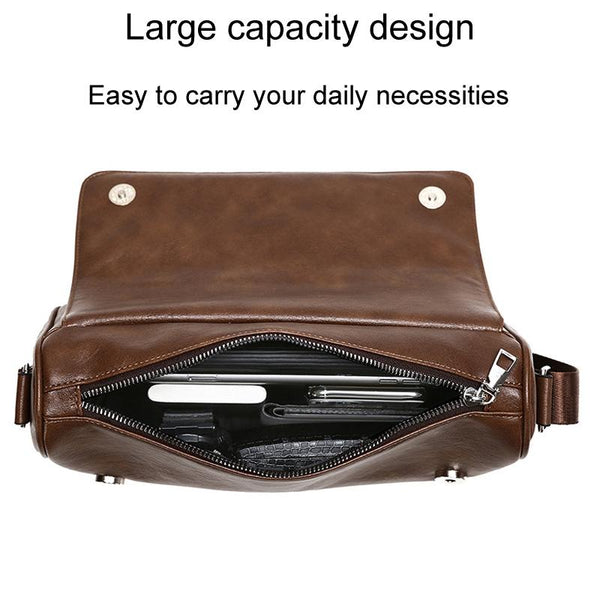 Waterproof Men Crossbody Bag Large Capacity Brown Bags