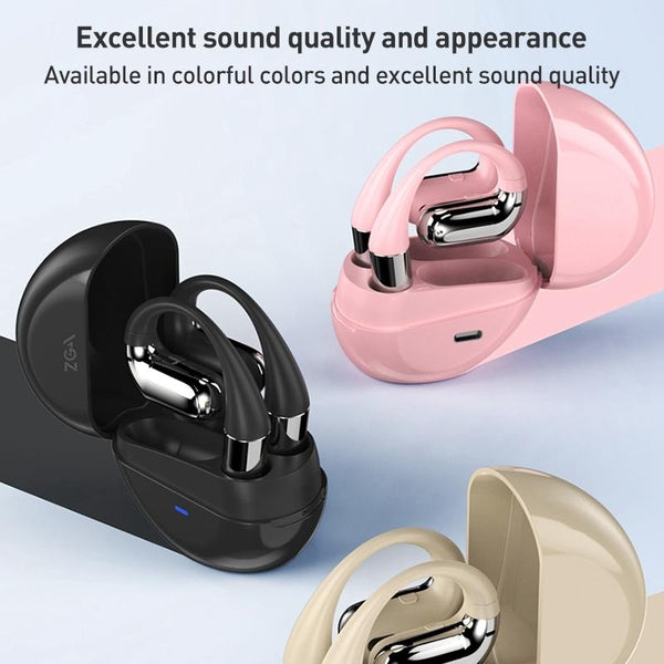 Phantom Open Wireless Bluetooth Earphones Zga Gs13 Beige Earbuds