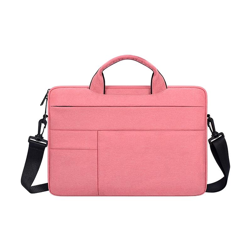 13.3 Inch Laptop Shoulder Bag Oxford Cloth & Nylon Pink Bags